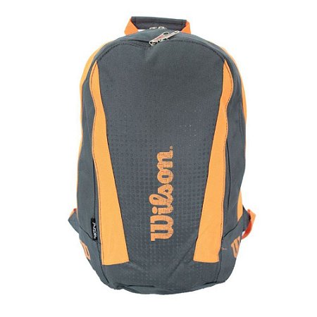 Mochila Esportiva Wilson 20 Litros - Cinza / Laranja