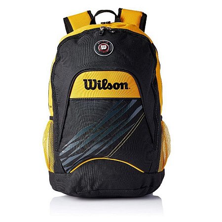 Mochila Esportiva Wilson - Mod. Lazer 24l - Preto / Amarelo