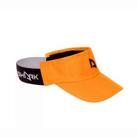 Viseira Shark Beach Tennis - Ajustável Laranja Flex