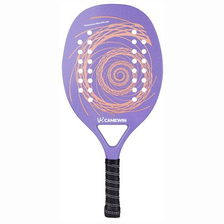 Raquete De Beach Tennis Camewin Em Carbono New Roxa