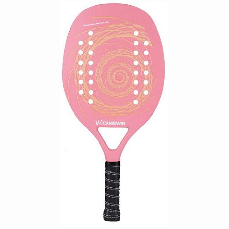 Raquete De Beach Tennis Camewin Em Carbono New Rosa