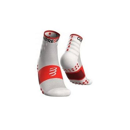 Meia De Compressão V3.0 Compressport Kit 2 Pares Branco