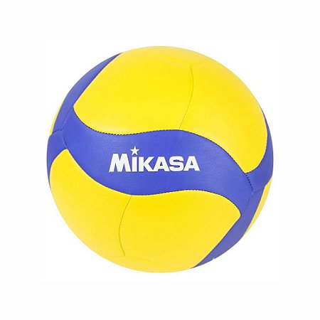 Bola Voleibol Mikasa Modelo V370W Padrão FIVB Amarelo / Azul