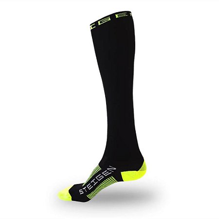 Meia Esportiva Cano Inteiro Steigen Preta Unissex Corrida