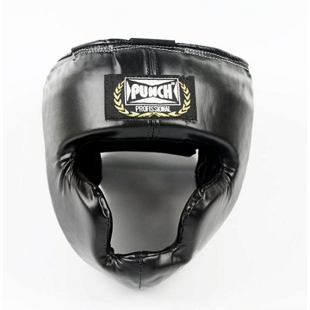 Capacete Aberto Sem Grade Punch Preto Protetor Cabeça