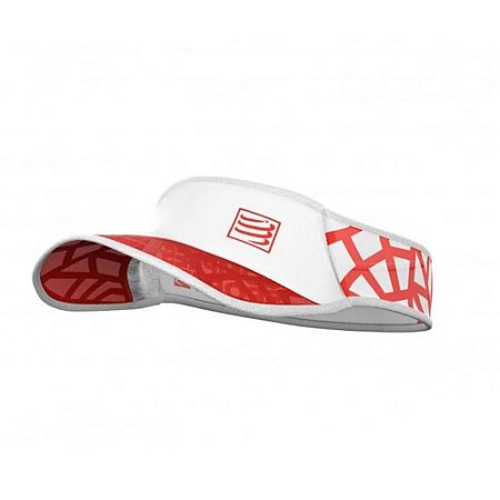 Viseira Ultralight Spiderweb Run Tri Compressport Branco