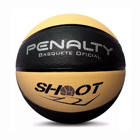 Bola de Basquete Oficial Shoot - Penalty - Branca/Cinza em