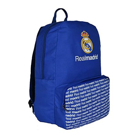 Mochila Bolso Frontal Real Madrid Bolsa Escolar Esportiva