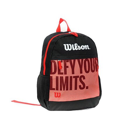 Mochila Wilson 25L Defy Your Limits Esportiva Preto Vermelho