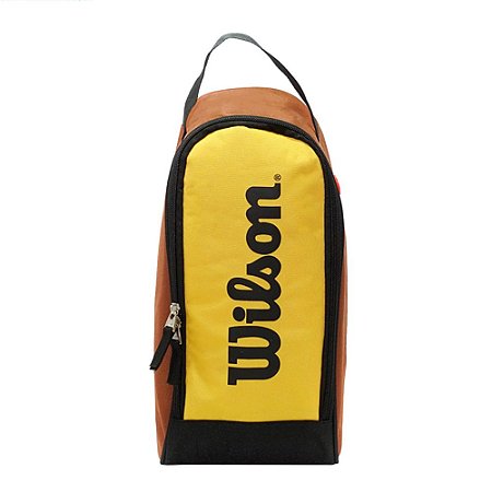 Bolsa De Mão Wilson Porta Calçados Bicolor Amarelo Preto