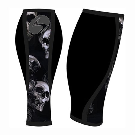 Caneleira Neoprene 5mm Acction Brasil Skull Hell Cross LPO