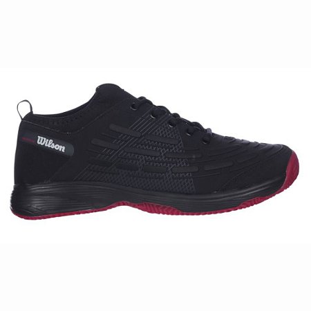Tênis Esportivo Wilson Pro Open 2.0 Clay Court Preto Verm.