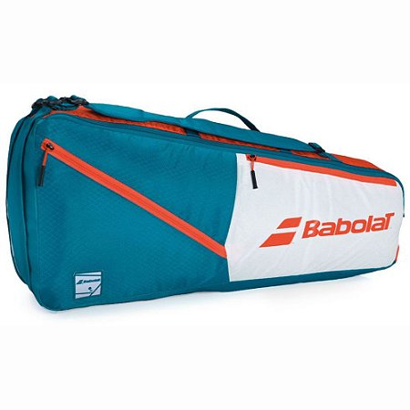 Raqueteira Bolsa Babolat Racket Holder X6 Evo Azul Laranja