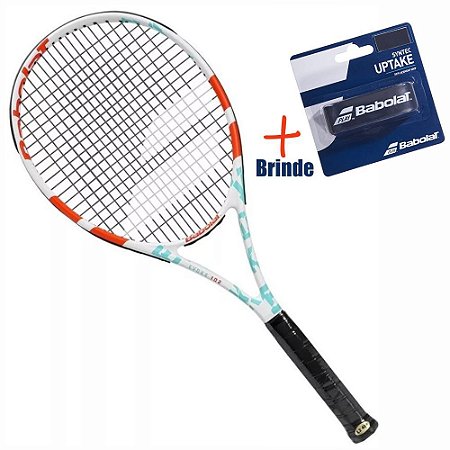 Raquete Tênis Babolat Mod. Evoke 102 L3 Grafite Branco Azul