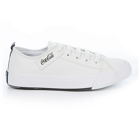 Tênis Coca Cola Daytona Atlanta Leather Feminino Branco