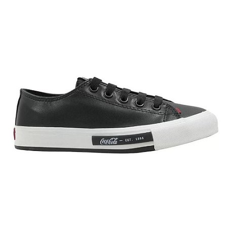 Tênis Coca Cola Daytona Town Feminino Preto Dia a Dia