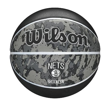 Bola de Basquete Wilson Team Tiedye Brooklyn Nets Tamanho 7 Preto