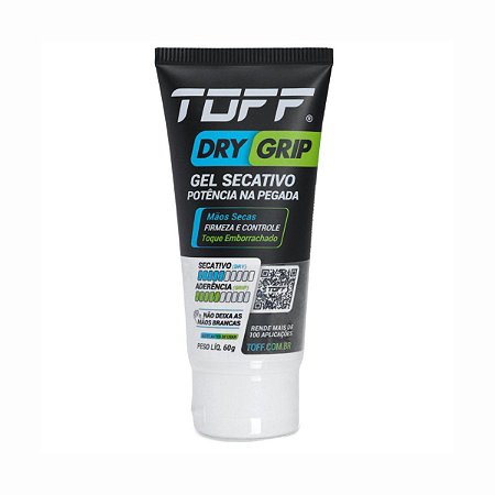 Gel Secativo Toff Dry Grip 60g Potência na Pegada 2 em 1