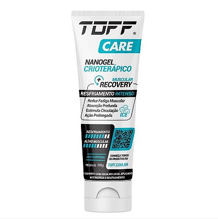 NanoGel Crioterápico 100g Toff Care Resfriamento Muscular