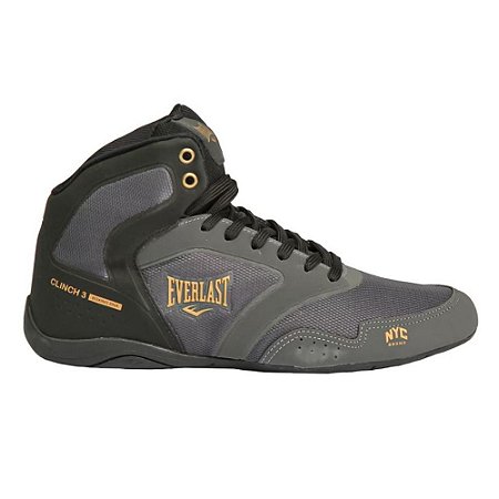 Tênis Everlast Clinch 3 Unissex Cinza Preto Lutas Treinos