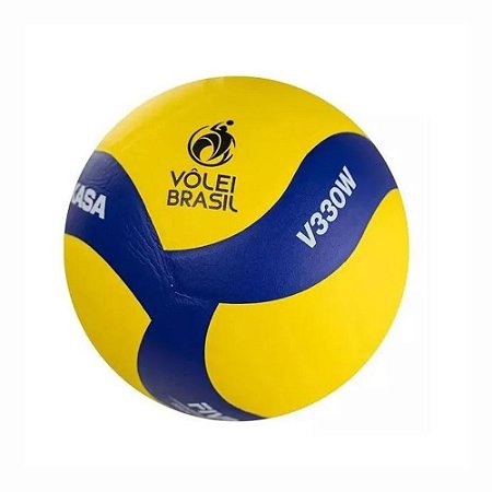 Bola de Voleibol Mikasa V330W Padrão FIVB Amarelo / Azul