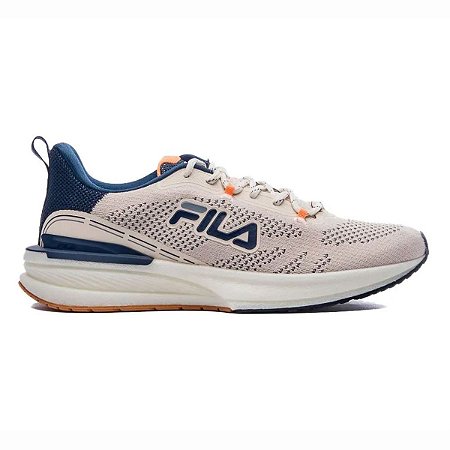 Tênis Fila Float Flux Masculino Bege Marinho Laranja