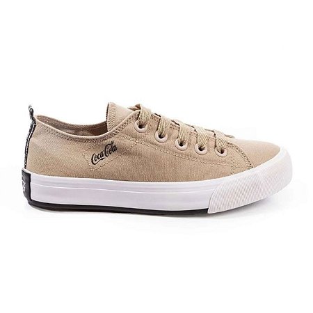Tênis Coca Cola Shoes Atlanta Canvas Coke Feminino Areia