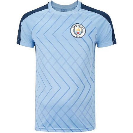 Camiseta Manchester City Azul Celeste Oficial Licenciada Spr
