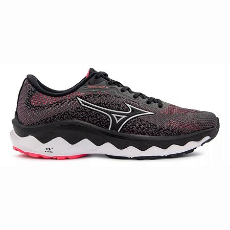 Tênis Mizuno Wave Way 4 Feminino Cinza Rosa