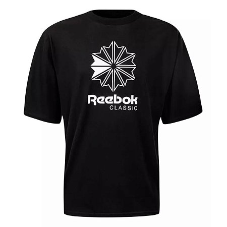 Camiseta Reebok Big Star Crest Preta Masculina