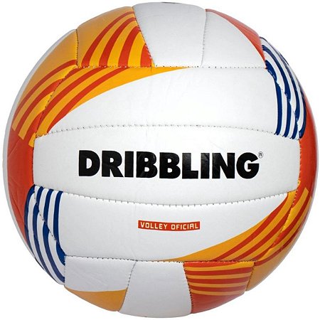 Bola de Vôlei de Praia Sportcom Dribbiling Branco Laranja