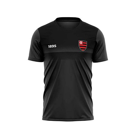 Camiseta Flamengo Moss Preto Oficial Licenciada Braziline