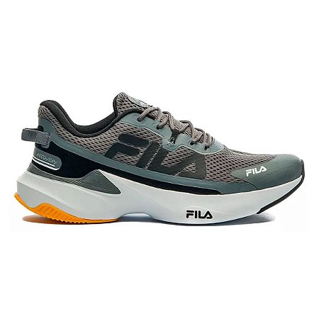 Tênis Fila Recovery Masculino Cinza Preto Branco