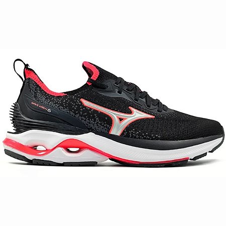Tênis Mizuno Wave Mirai 6 Feminino Preto Rosa