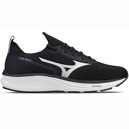 Tênis Mizuno Cool Ride 2 Unissex Preto Branco