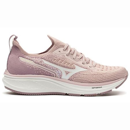 Tênis Mizuno Cool Ride 2 Feminino Rosa Branco