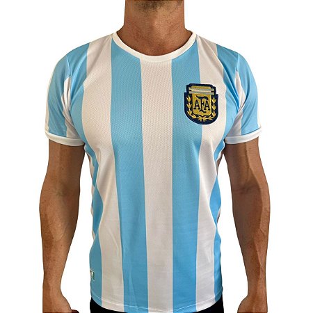 Camisa Argentina Retro 1986 Home Branco Oficial Licenciada