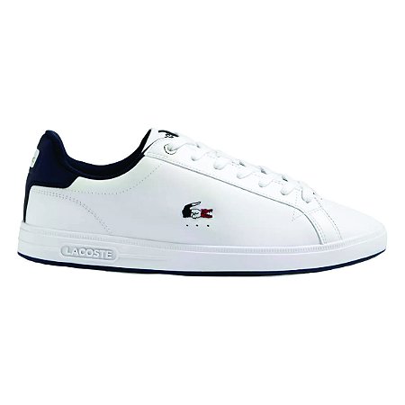 Tênis Lacoste Graduate Pro Masculino Branco Azul Marinho
