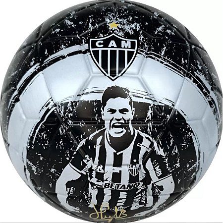 Bola de Futebol Campo Aletico Mineiro Hulk Preto Branco