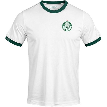 Camiseta Palmeiras 1914 II Infantil Branco Verde Licenciada