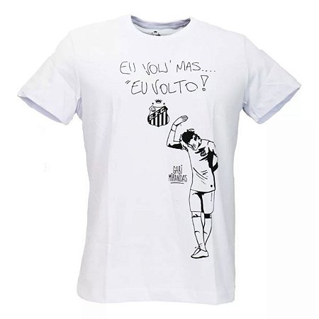 Camiseta Santos Neymar Jr Eu Volto Branco Oficial Licenciada