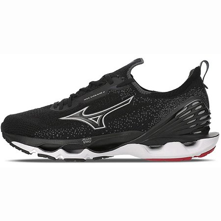 Tênis Mizuno Wave Endeavor 2 Unissex Preto Branco