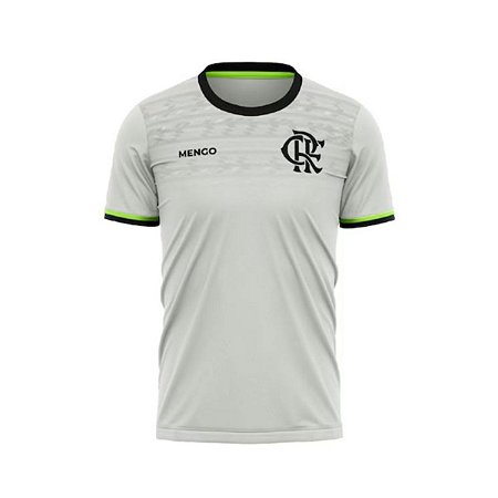 Camiseta Flamengo Lumina Cinza Unissex Oficial Licenciada