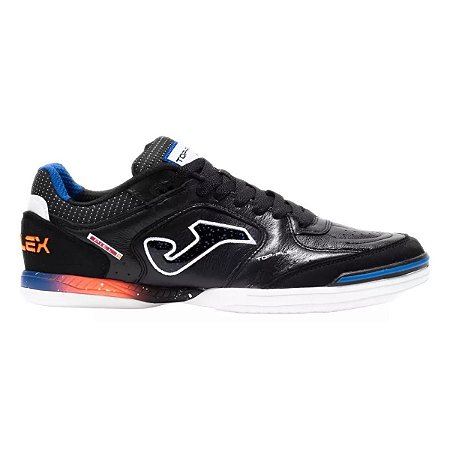 Chuteira Futsal Joma Top Flex Unissex Preto Azul Branco