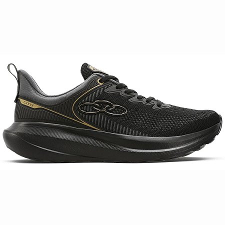 Tênis Olympikus Curva Unissex Preto Dourado