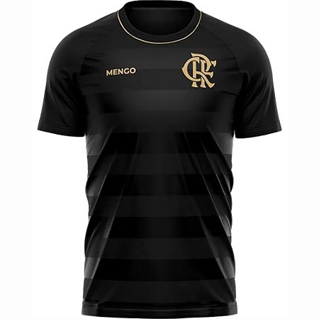 Camisa Flamengo Elo Preto Dourado Oficial Licenciada