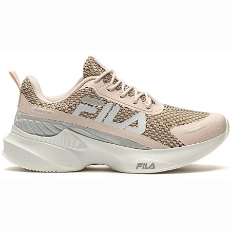 Tênis Fila Progress Lite Feminino Rosa Claro Cinza Branco