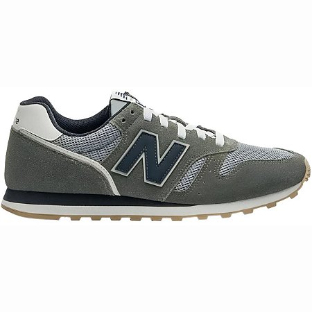 Tênis New Balance 373v2 Masculino Cinza Branco Retrô Casual