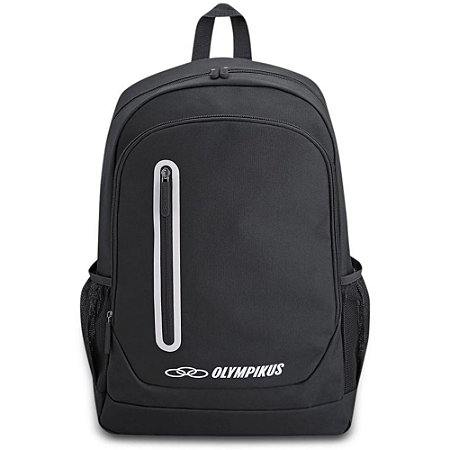 Mochila Olympikus Braze Unissex Preta Prata Esportiva