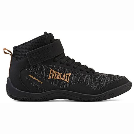 Tênis Everlast Forceknit 6 Unissex Preto Dourado Fight